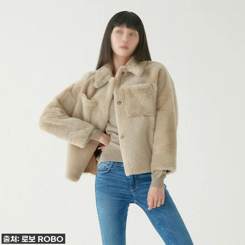[로보] 리버시블 숏 무스탕 코트 ( 관련 이미지 1