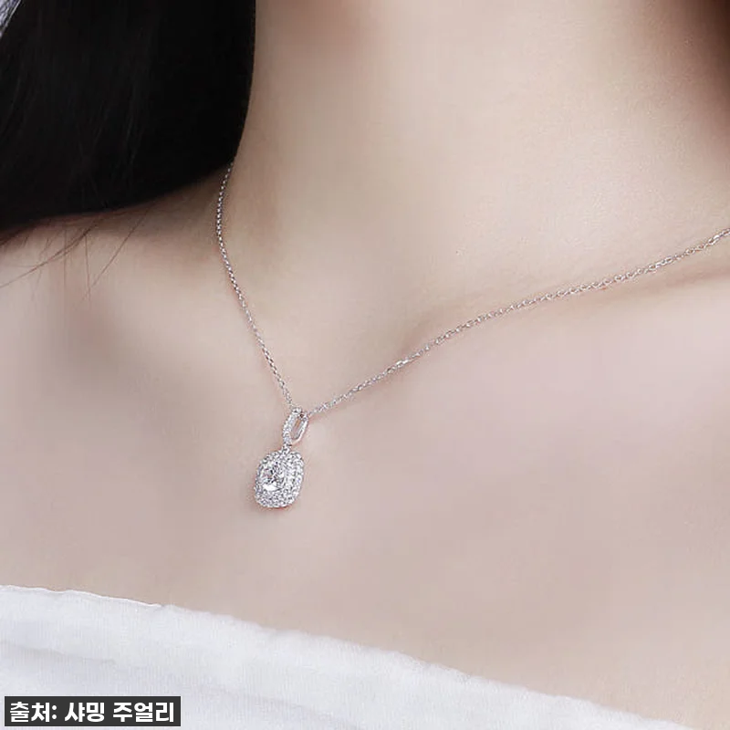 5부 다이아 목걸이 GIA 랩 더블 관련 이미지 1