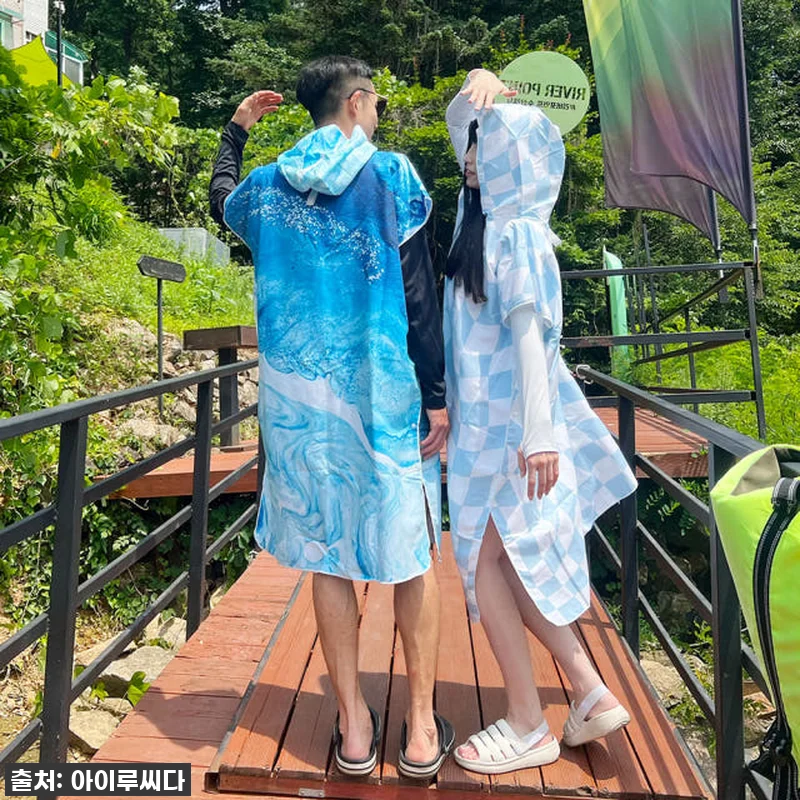 미코허그 성인 후드비치타올 극세사 입 관련 이미지 4