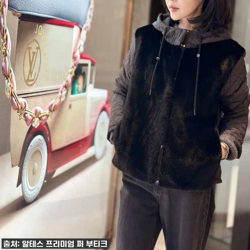 [OUTLET] 까나쥬 후디드 밍크 관련 이미지 6