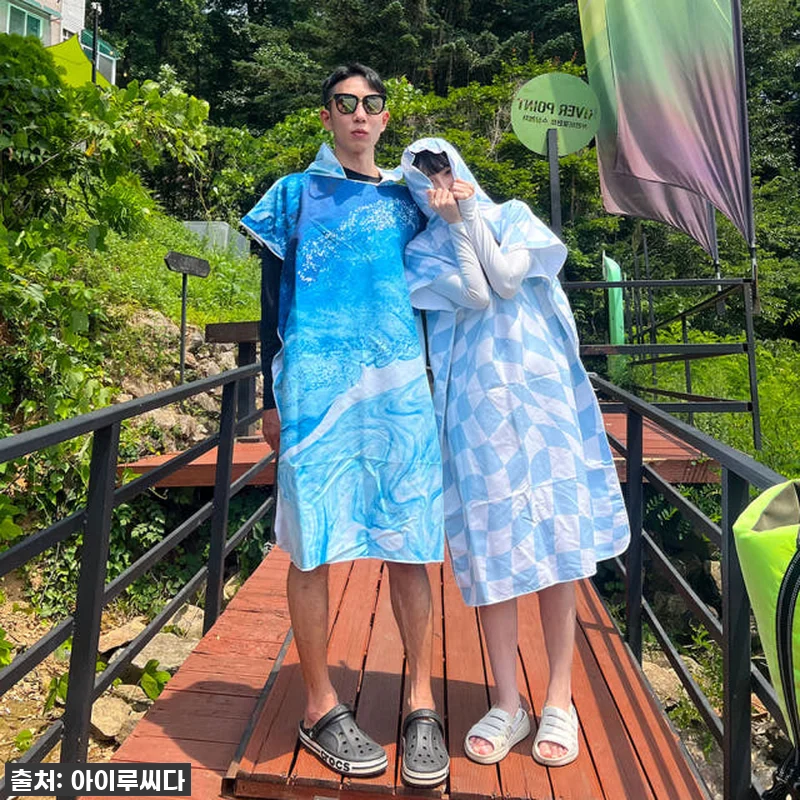 미코허그 성인 후드비치타올 극세사 입 관련 이미지 6