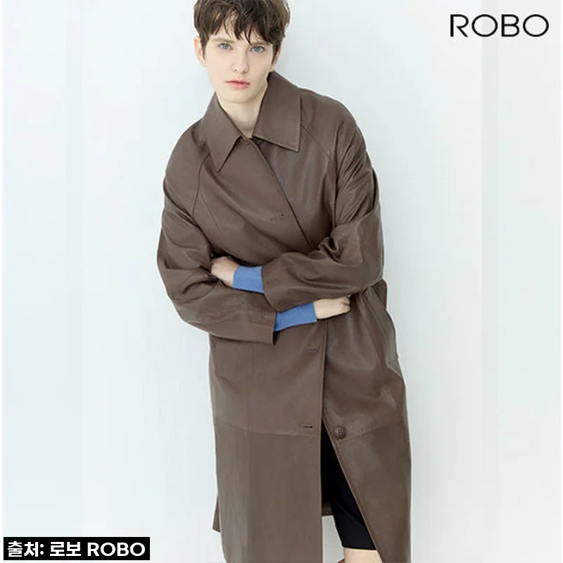 [로보] 23F/W 나디아 돌체 레더 코트 CCO23C075
