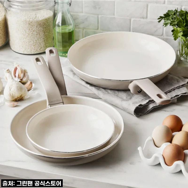 요리 실력 UP! 그린팬 에센 세라믹코팅 프라이팬 3종세트 솔직 후기