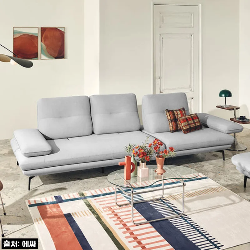 우리 집 거실의 '찐' 주인공! 에싸 로마노 4인 스윙 패브릭 소파 솔직 사용 후기