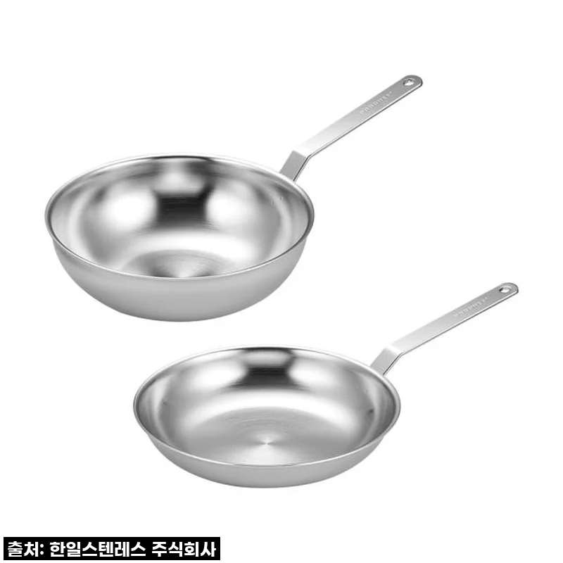 요리 초보도 반한 한일스텐레스 무연마제 프로셰프 스텐팬 세트, 드디어 코팅팬 졸업!