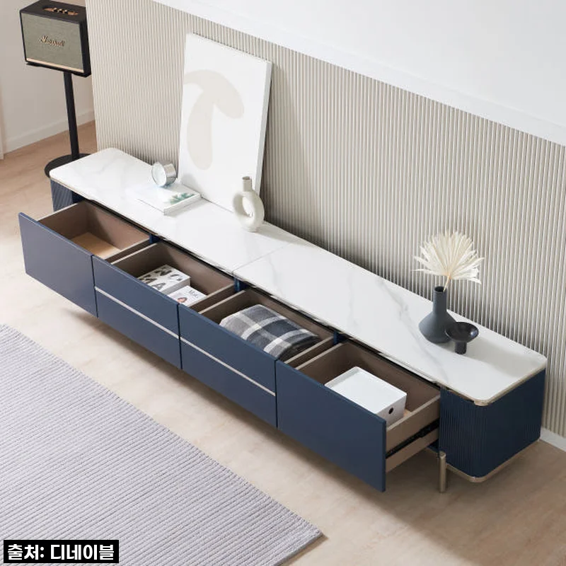 이사 후 거실 분위기 확 바꾼, 소피아 통 세라믹거실장 85인치 대형 TV 티비다이 2600 솔직 후기!