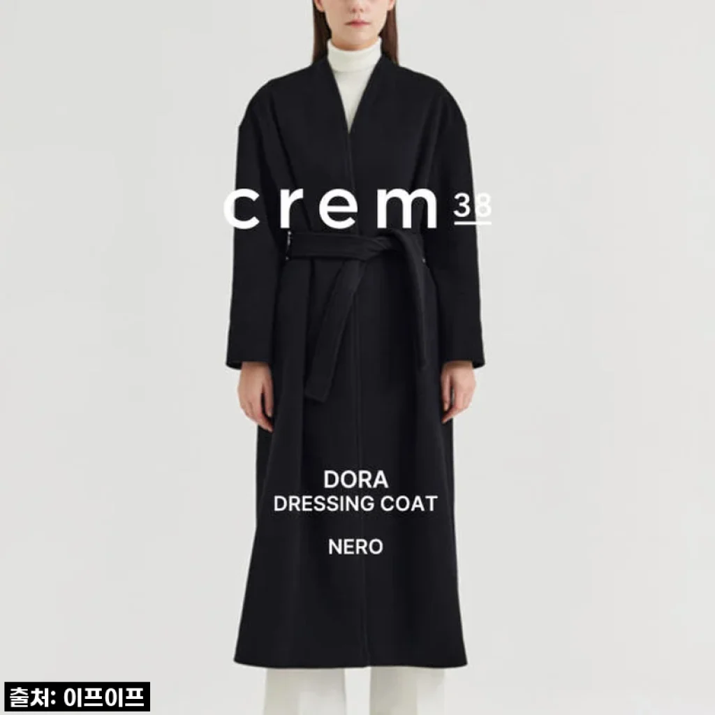 크램38 도라 노카라 블랙 코트, 올겨울 나만의 시크함 완성 후기!