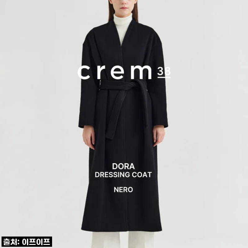 크램38 도라 노카라 블랙 코트, 올겨울 나만의 시크함 완성 후기!