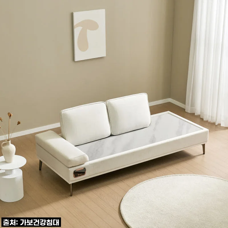 [내돈내산] 가보건강침대 F베라SE 헤드레스트 돌침대, 거실 품격을 높이다! 온몸 녹이는 따뜻함까지 완벽 후기