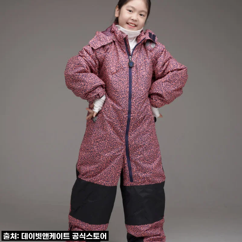 우리 아이 겨울왕국 탐험 준비 끝! 데이빗앤케이트 주니어 아동 올인원 스키복 보드복 PIP, 직접 입혀보니&hellip;