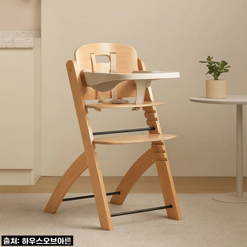 차일드홈 벨기에 원목 하이체어 에보짓, 드디어 우리 아기 첫 식탁 의자로 안착!