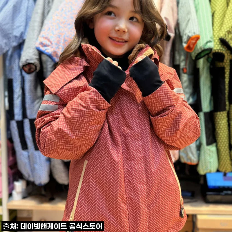 데이빗앤케이트 주니어 아동 스키복 보드복 자켓 WICK, 직접 입혀보니 겨울놀이 제대로 즐기네요!