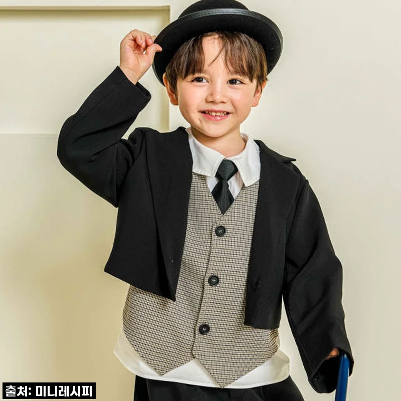 미니레시피 리틀 채플린 코스튬 의상, 우리 아이 인생샷 건진 후기!