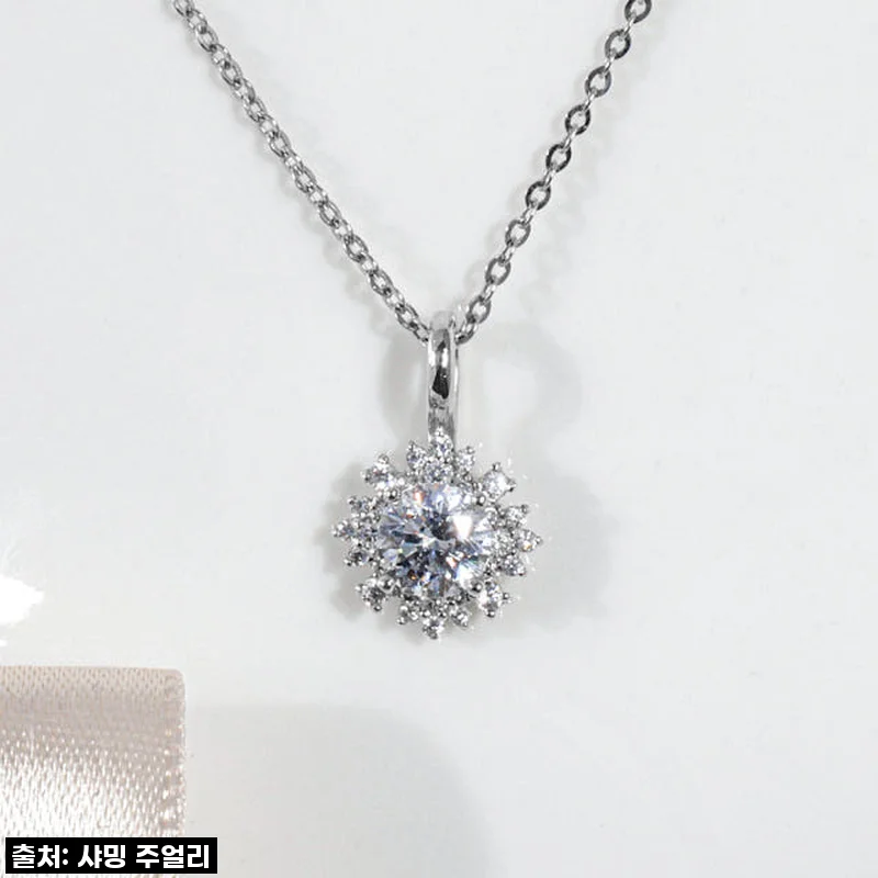 3부 5부 다이아 목걸이 천연 GIA 웨딩 샤이니 프로포즈 결혼 기념일 선물