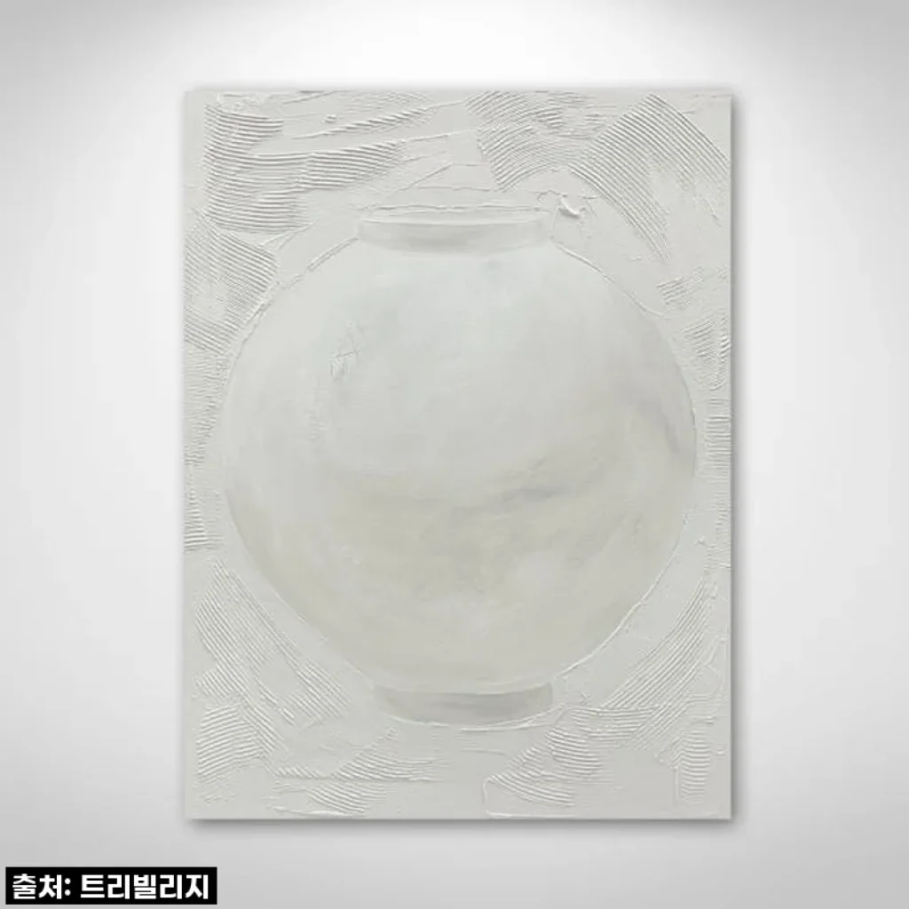 [Gallery Edition] 대형 풍수에 좋은 달항아리 그림액자 사용후기