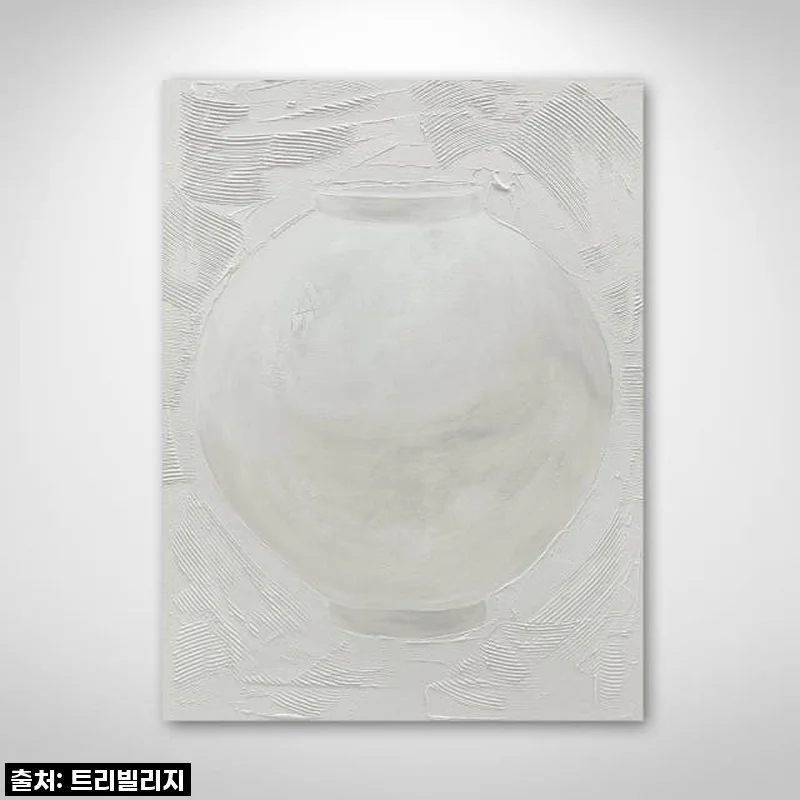 [Gallery Edition] 대형 풍수에 좋은 달항아리 그림액자 사용후기