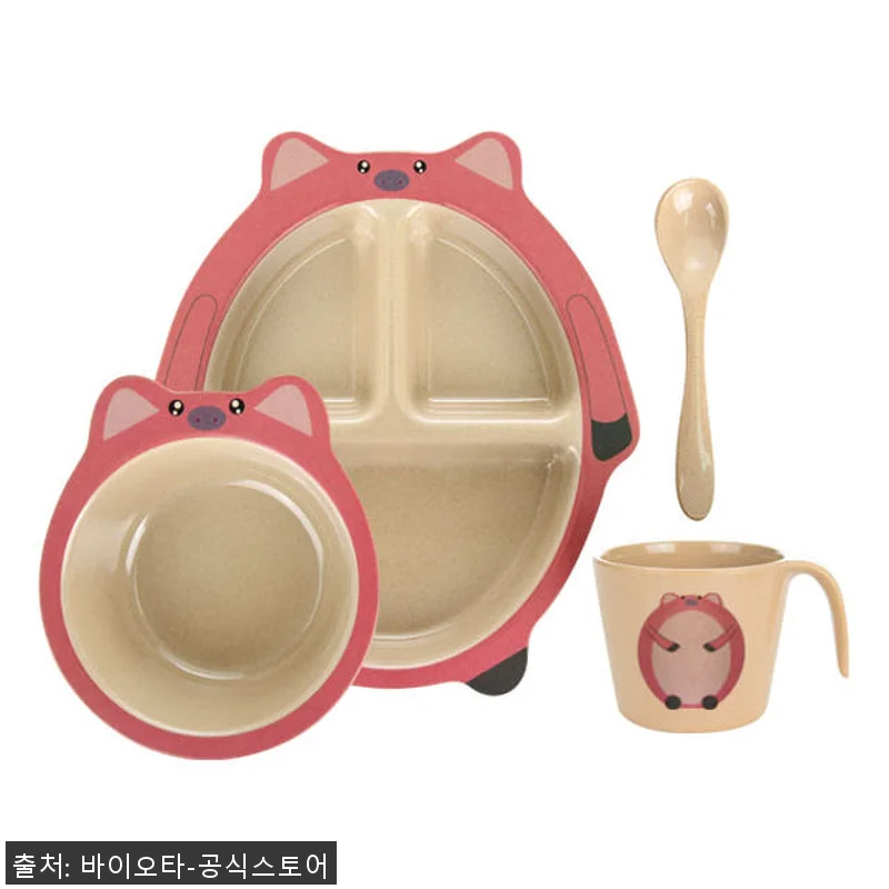 허스크웨어 쌀껍질 핑크돼지식기세트 사용후기: 자연 친화적 소재의 귀여운 식기 경험 5 허스크웨어 쌀껍질 핑크돼지식기세트 사 관련 이미지 1