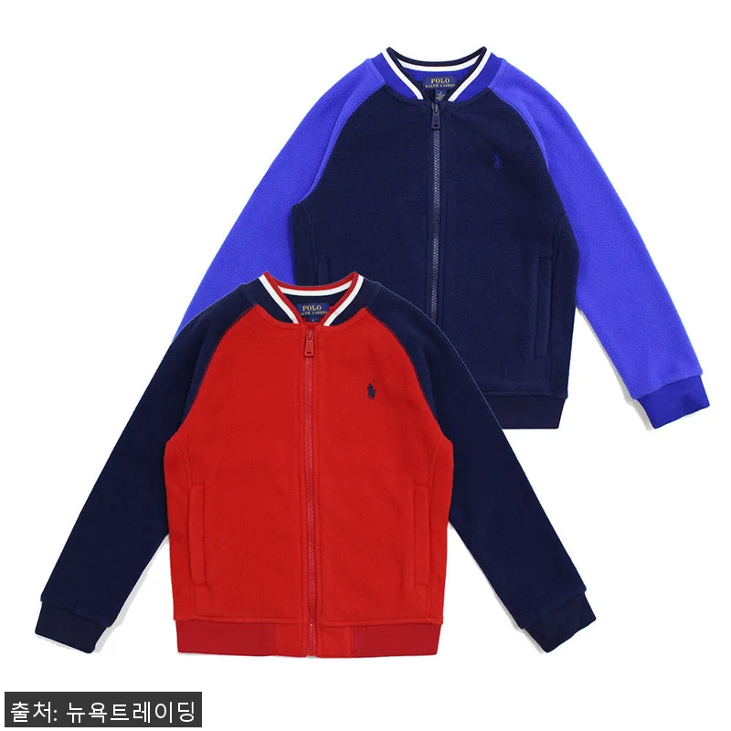 폴로 키즈 보이즈 후리스 봄버 자켓 관련 이미지 1