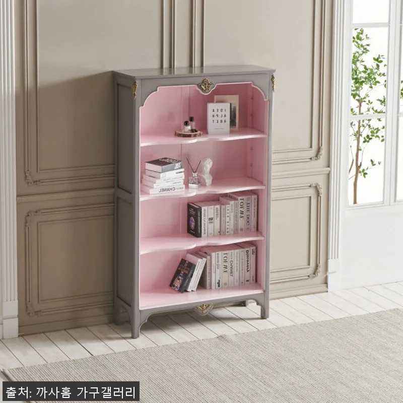 까사홈 로렌 퍼플 엔틱 책장, 인형장 관련 이미지 1