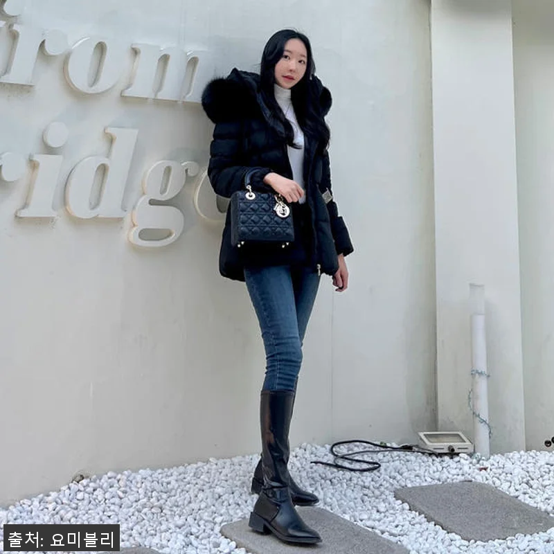 벨티드패딩 벨트패딩 폭스퍼 구스 덕 관련 이미지 1