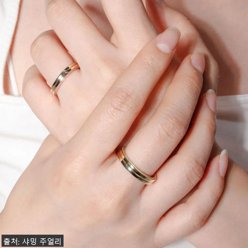 듀쎄 투톤 밀그레인 웨딩 밴드, 결혼 관련 이미지 1