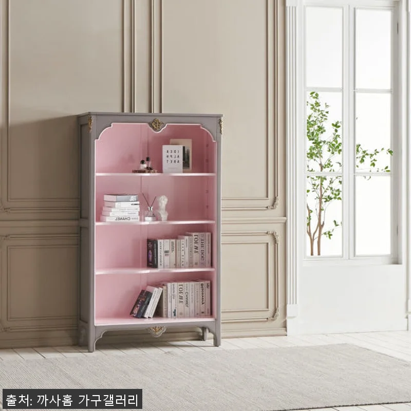 까사홈 로렌 퍼플 엔틱 책장, 인형장 관련 이미지 2