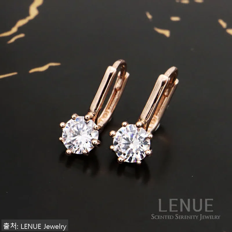 레뉴 랩다이아 원터치 귀걸이 빅큐빅 관련 이미지 2