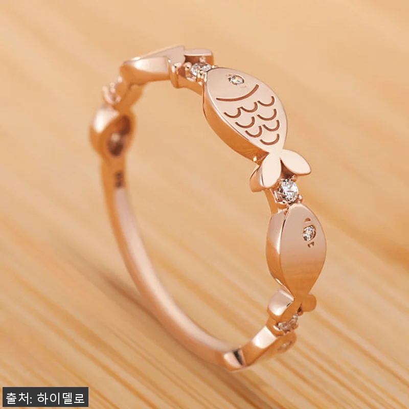 14K18K 델로둥둥이 물고기 금반지 관련 이미지 2