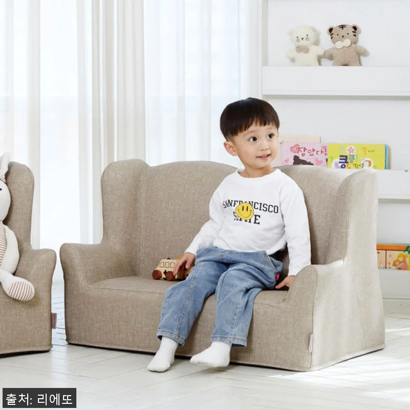 리에또 프린 유아동소파 2인용 친환경 관련 이미지 3
