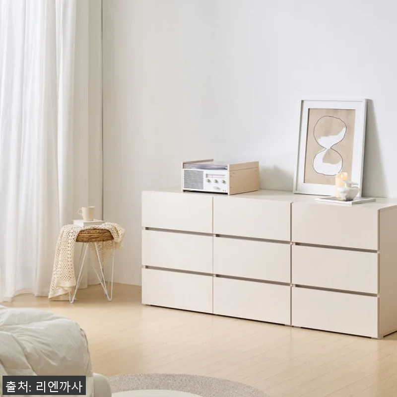 조아 3단 서랍장 1200 크림화이트 관련 이미지 3