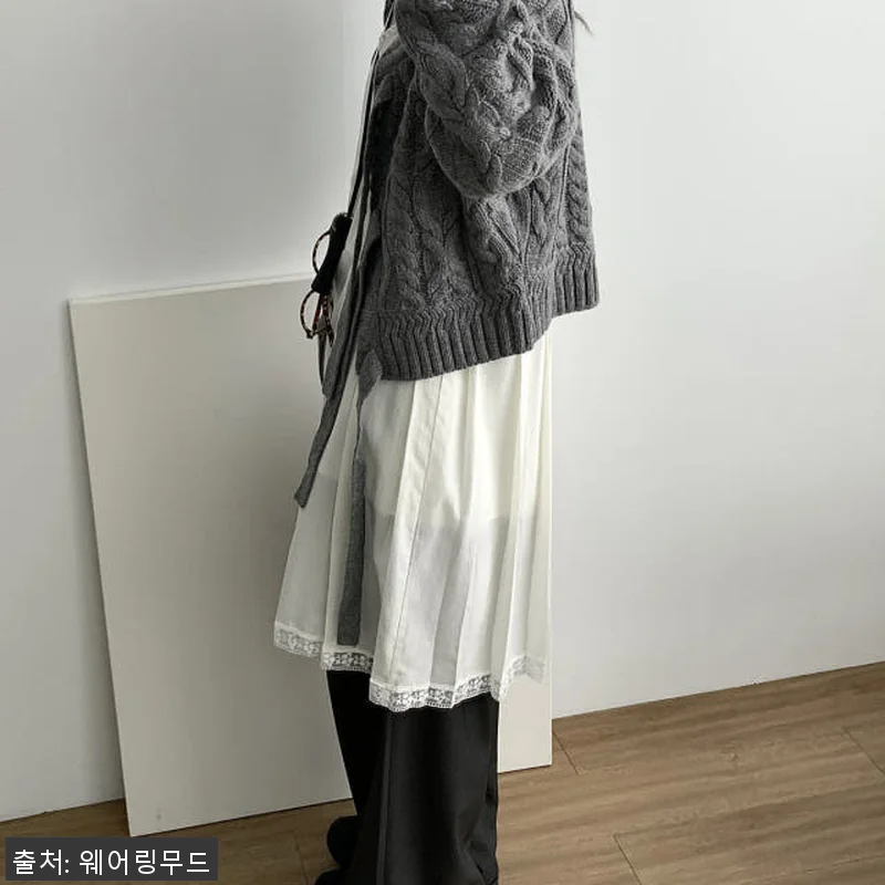 아웃핏 드래곤 가디건 꽈배기 캐시미어 관련 이미지 2