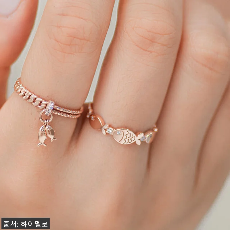 14K18K 델로둥둥이 물고기 금반지 관련 이미지 3