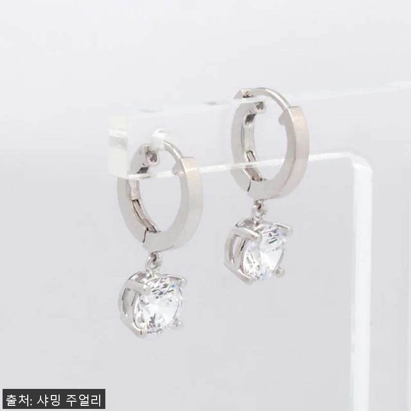 3부 5부 랩 다이아 귀걸이 IGI 관련 이미지 3