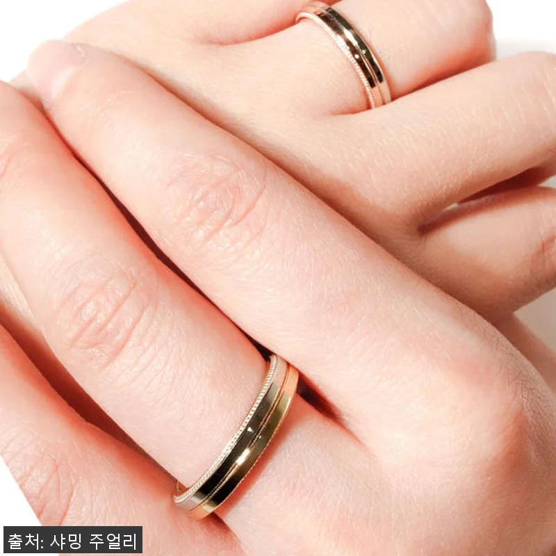 듀쎄 투톤 밀그레인 웨딩 밴드, 결혼 관련 이미지 3