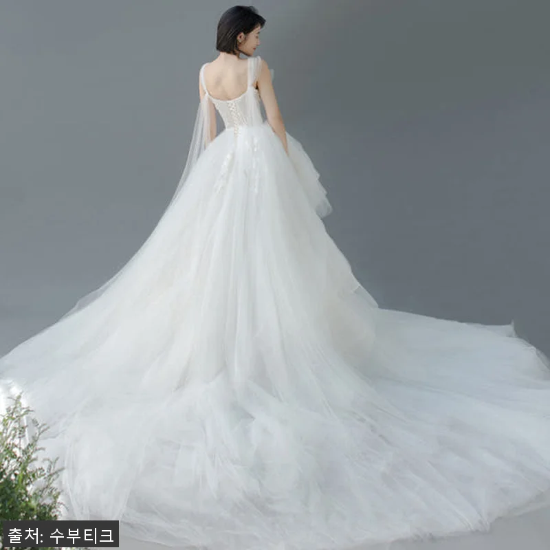요정 민소매 리본 스튜디오웨딩촬영 셀 관련 이미지 4