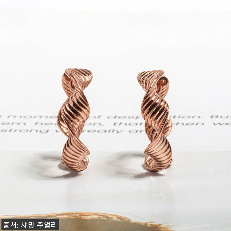 14K 웨이비 물결 꼬임 링 원터치 귀걸이 사용후기 - 데일리로 딱 좋은 세련된 아이템 16 14K 웨이비 물결 꼬임 링 원터치 관련 이미지 5