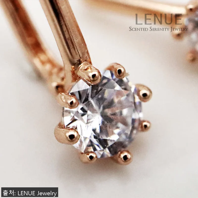 레뉴 랩다이아 원터치 귀걸이 빅큐빅 관련 이미지 5