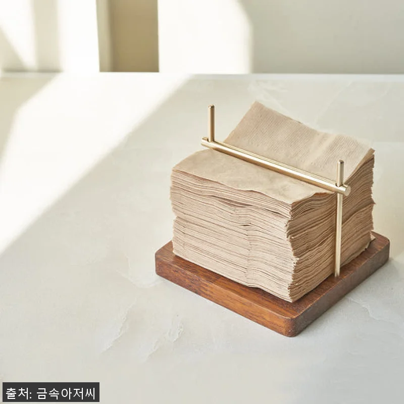원목 황동 냅킨꽂이 홀더 사용후기: 관련 이미지 5