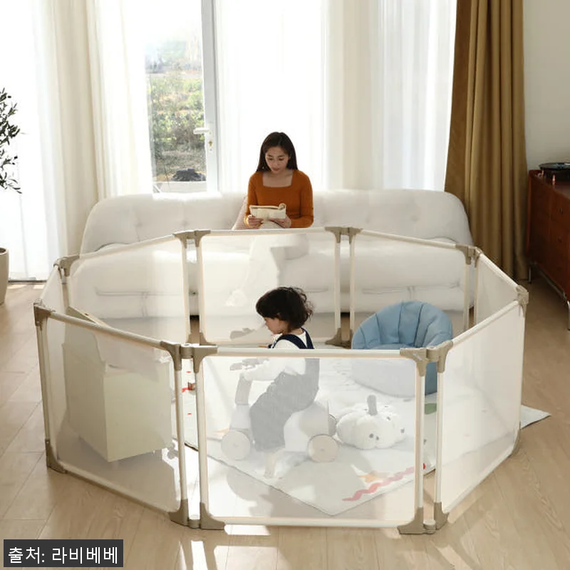 라비베베 플레이펜스 6P 베이비룸 사 관련 이미지 6