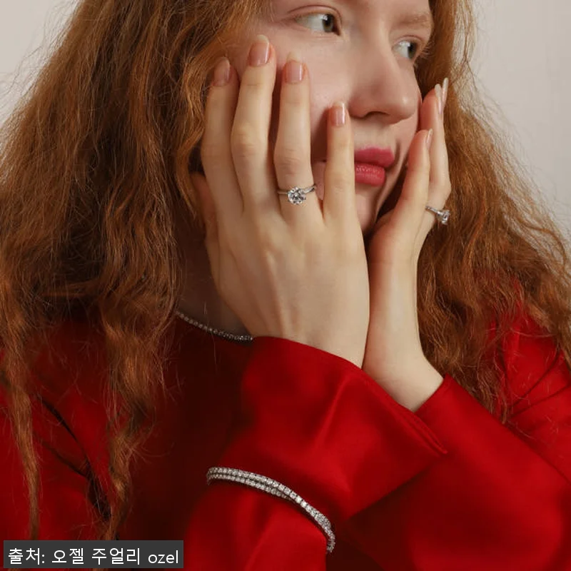 실버925 모이사나이트 테니스 은팔찌 관련 이미지 6