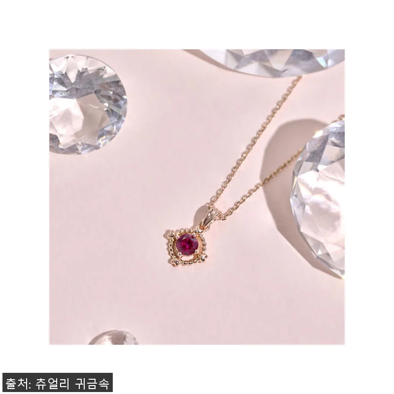 14k 18k 7월탄생석 루비목걸이 관련 이미지 6