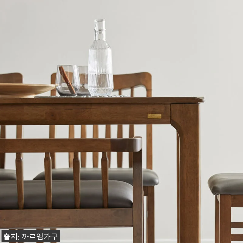 로렌 6인용 고무나무 원목 식탁세트 관련 이미지 6