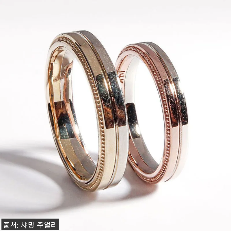 듀쎄 투톤 밀그레인 웨딩 밴드, 결혼 관련 이미지 5