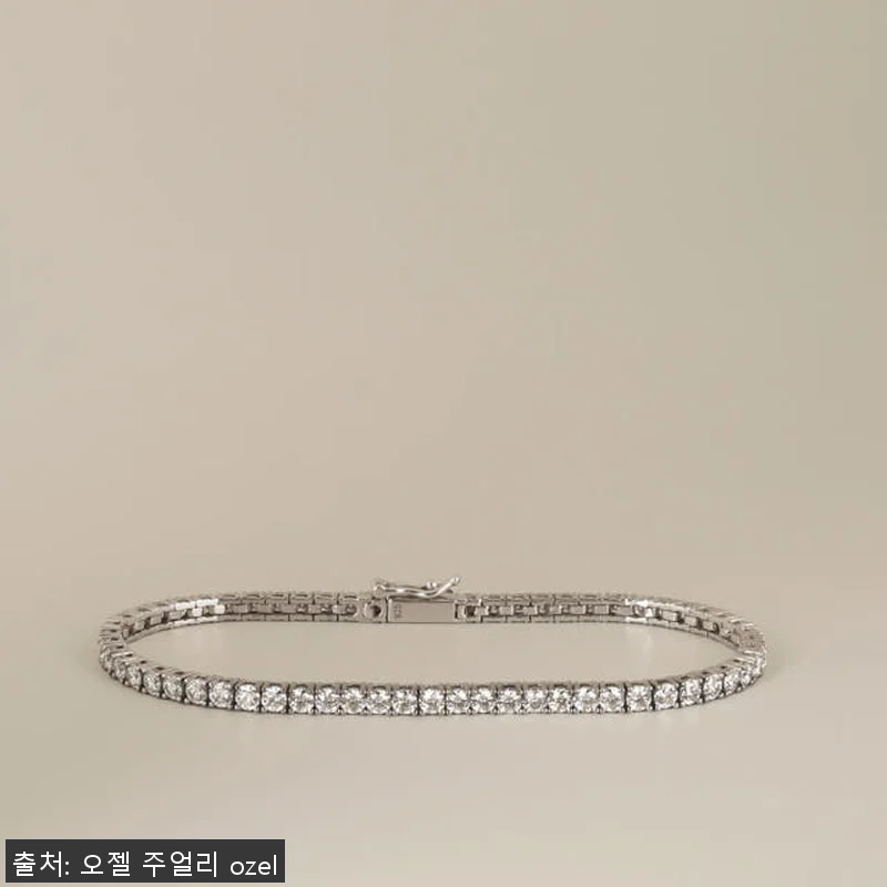 실버925 모이사나이트 테니스 은팔찌 관련 이미지 7