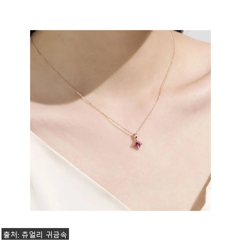 14k 18k 7월탄생석 루비목걸이 관련 이미지 7