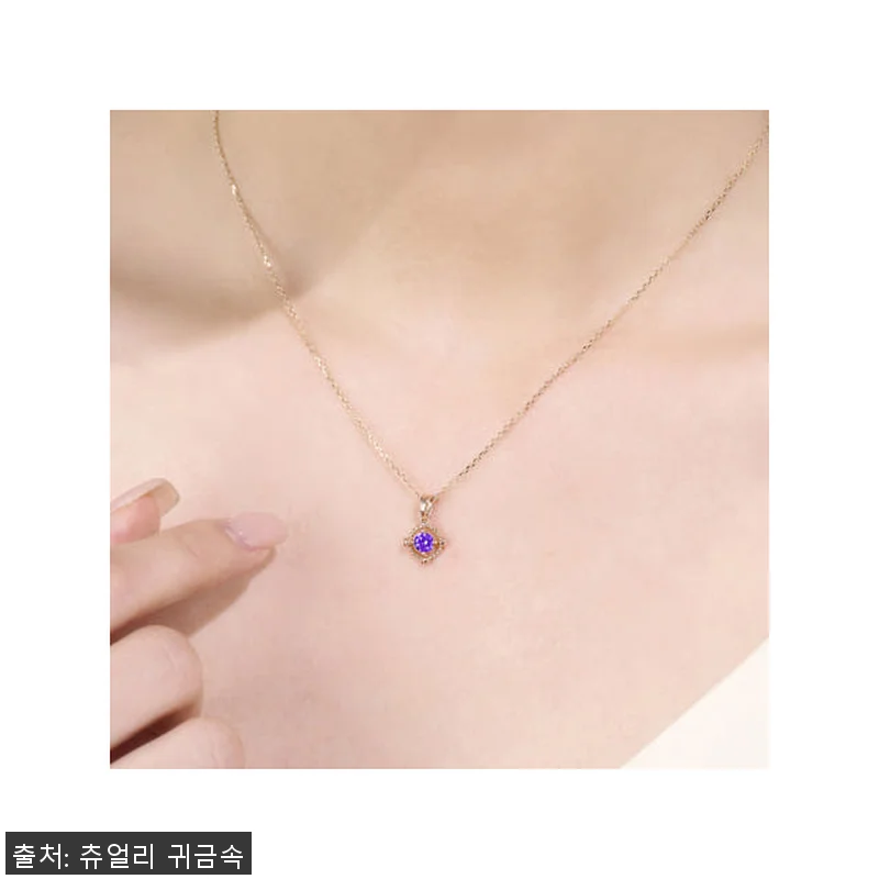 14k 18k 2월탄생석 자수정 목걸이 사용후기 18 14k 18k 2월탄생석 자수정 목걸 관련 이미지 7
