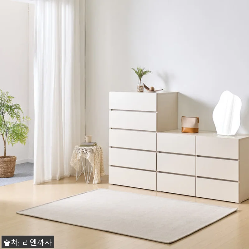 조아 3단 서랍장 1200 크림화이트 관련 이미지 7