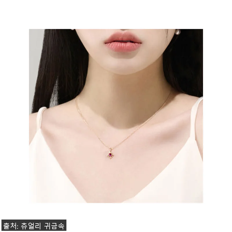 14k 18k 7월탄생석 루비목걸이 관련 이미지 8