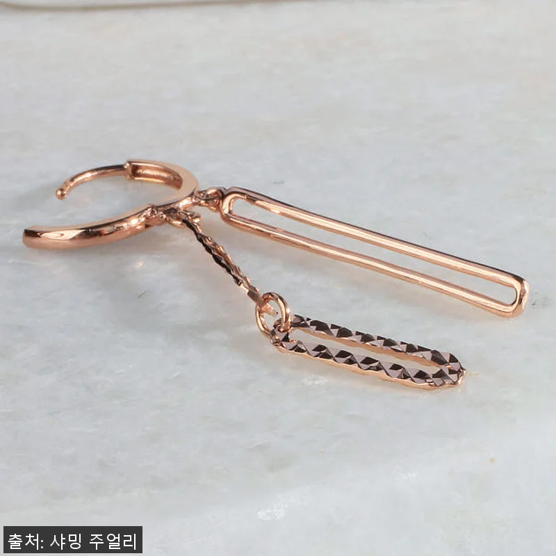 14K 롱 클립 귀걸이 더블 컷팅 원 관련 이미지 7