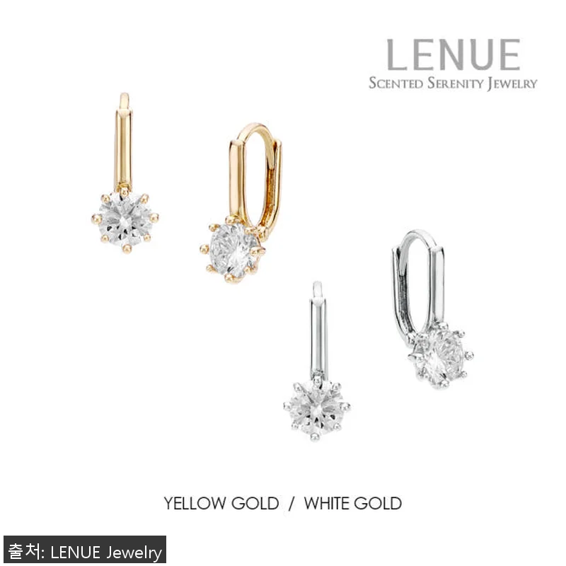 레뉴 랩다이아 원터치 귀걸이 빅큐빅 관련 이미지 9